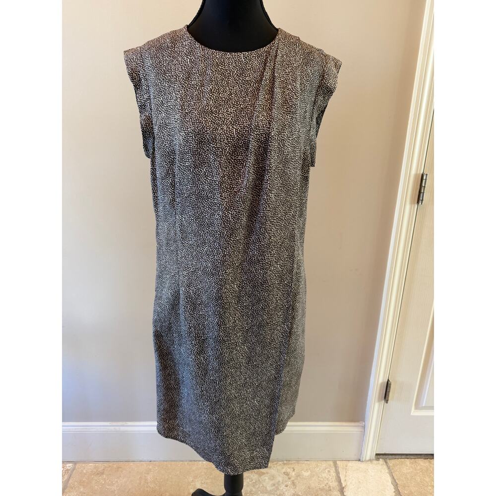31 Phillip Lim Brown Cream Silk Drape Front Dress